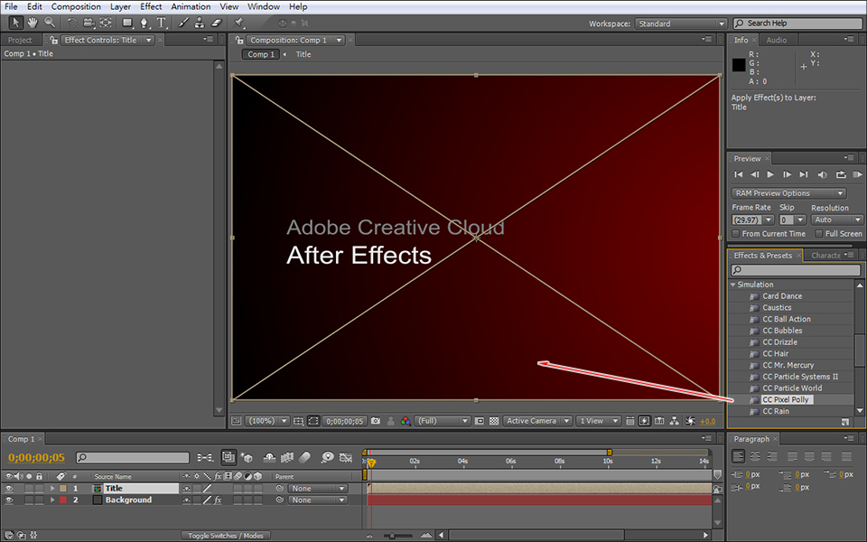 adobe after effects cc pixel polly