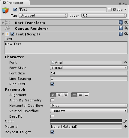 Unity UI 教學